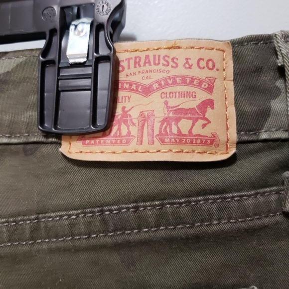 Like New! LEVI'S 711 CAMO SKINNY ANKLE JEANS 33 - Picture 13 of 16